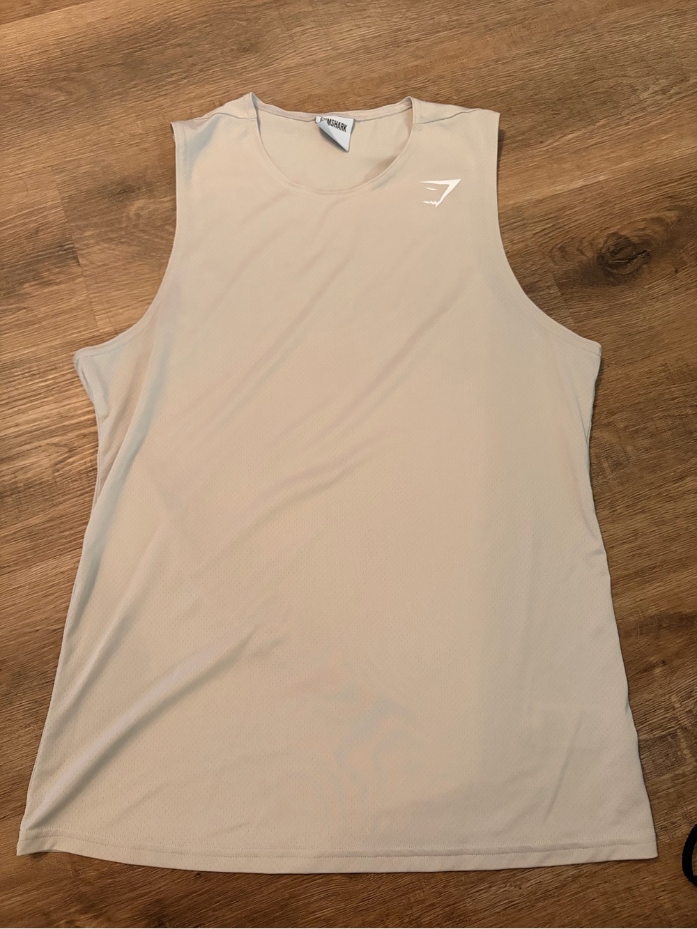 Gymshark Men’s Sleeveless Tank Top - Light Beige